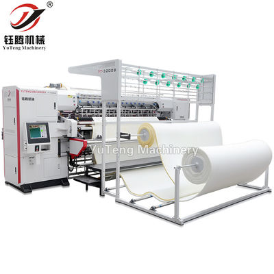 High Speed 1200 RPM Multi Needle Quilting Machine with 2450mm Quilting Width and 80mm Quilting Thickness