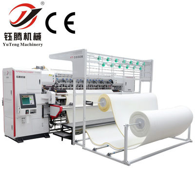 8kw Mattress Making Machine , 2450mm Multi Needle Quilting Machine