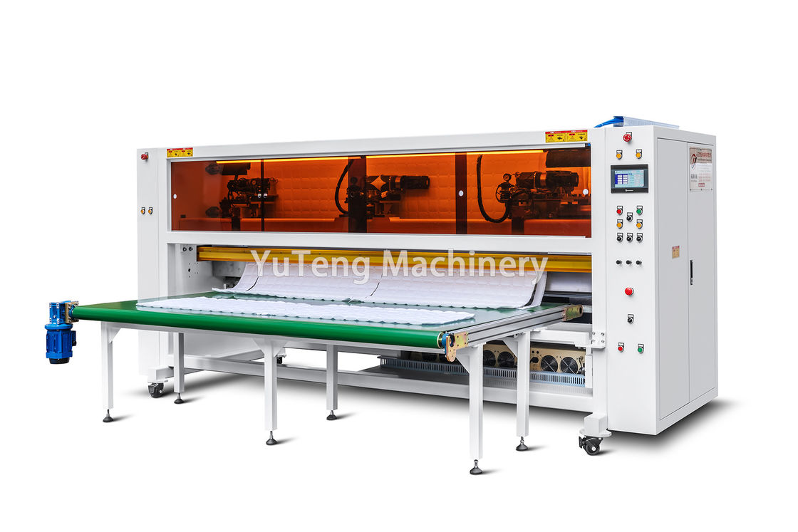 Computerized Fabric Fillet Cutting Machine with Ultrasonic Cutting Technology, High Precision Four Roller Structure, and 7 Inch Color Touch Screen PLC